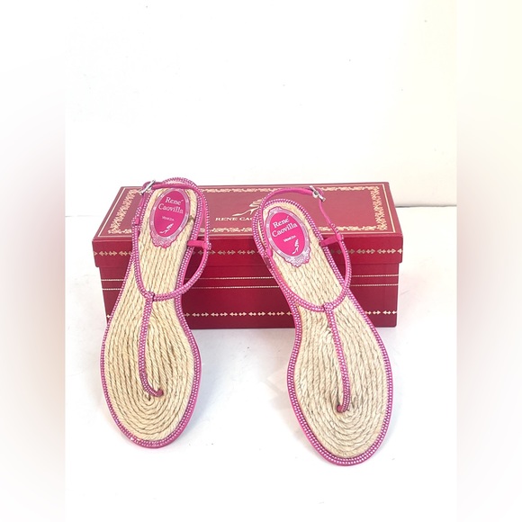 René Caovilla Crystal Slingback Sandals - Picture 2 of 5